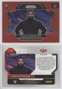 2022 Panini Prizm WWE Red Prizm /299 Gable Steveson #23 Rookie RC