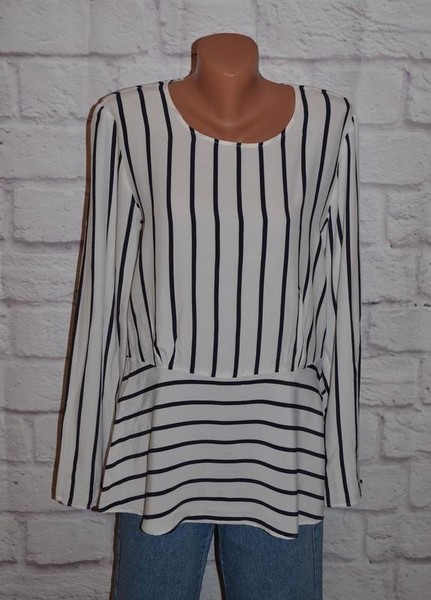 Women Gerry Weber Shirt White Viscose 40 / L / 48 #851L