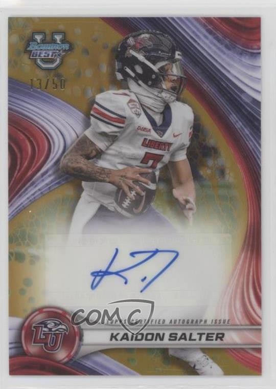 2024 Bowman U Best of Gold Refractor 13/50 Kaidon Salter #BOA-KS Auto p8v