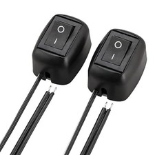 Universal Rocker Switch, Car DIY Switch Paste Type Rocker Switch ON/Off, 1V 2