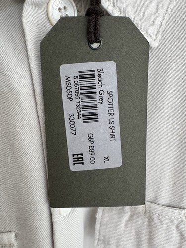 Allsaints "Spotter" Shirt/Overshirt Shacket im Used-Look Ivory XL ***NEU*** - Bild 8 von 14