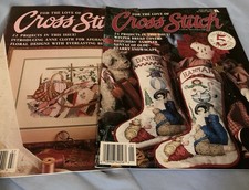 Mixed Lot 6 Cross Stitch magazines 1993 Simply Just Quick designs projects