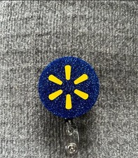 Blue Spark Retractable Name Badge Reel ID Card Holder