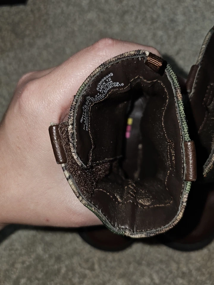 Baby Camo Boots Size 5 Health Tex Brand Zip. Foto 2 de 4