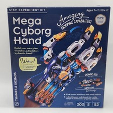 Thames Kosmos Mega Cyborg Hand STEM Experiment Kit Hydraulic Build Toy 203 Pc