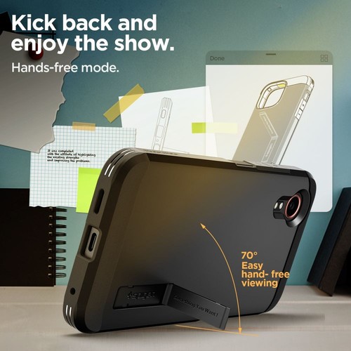 Etui Spigen Tough Armor Samsung Galaxy XCover 7 Czarny, Test Wojskowy - Zdjęcie 9 z 11