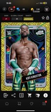 WWE Topps Slam Digital KOFI KINGSTON Cosmic Chrome Gold Legendary 50cc Read