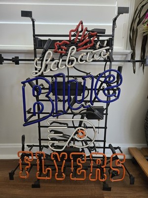 Philadelphia Flyers Labatt Blue Neon Light Sign *Broken