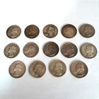LOT OF 14 VINTAGE SILVER WASHINGTON QUARTERS 90% SILVER   1952-1959