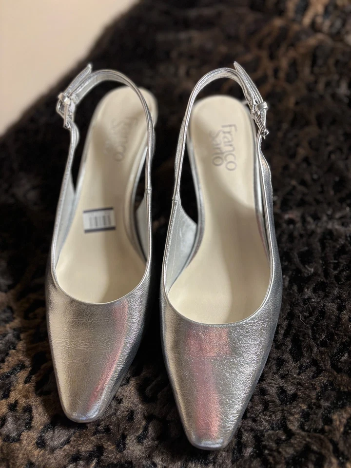 Salto bloco prata Franco Sarto - Novo em folha - Imagem 3 de 4