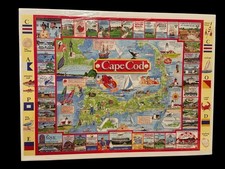 SEALED Vintage 1996 Cape Cod MA White Mountain Puzzle 1000 Pieces 24"x30" NEW 
