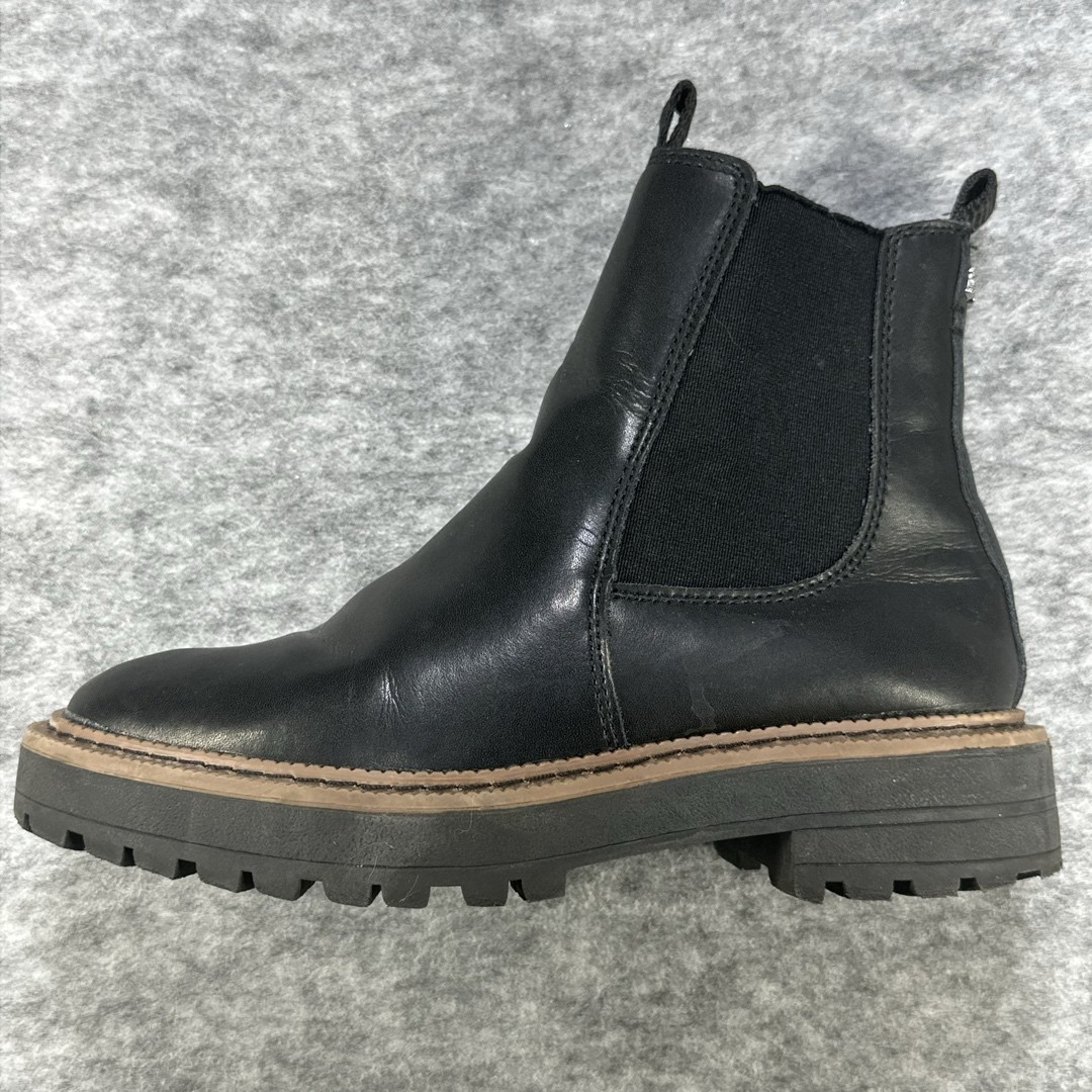 SAOLA Stivali Sam Edelman bambini taglia 2 neri Chelsea suola a strappo moderna spigolosa