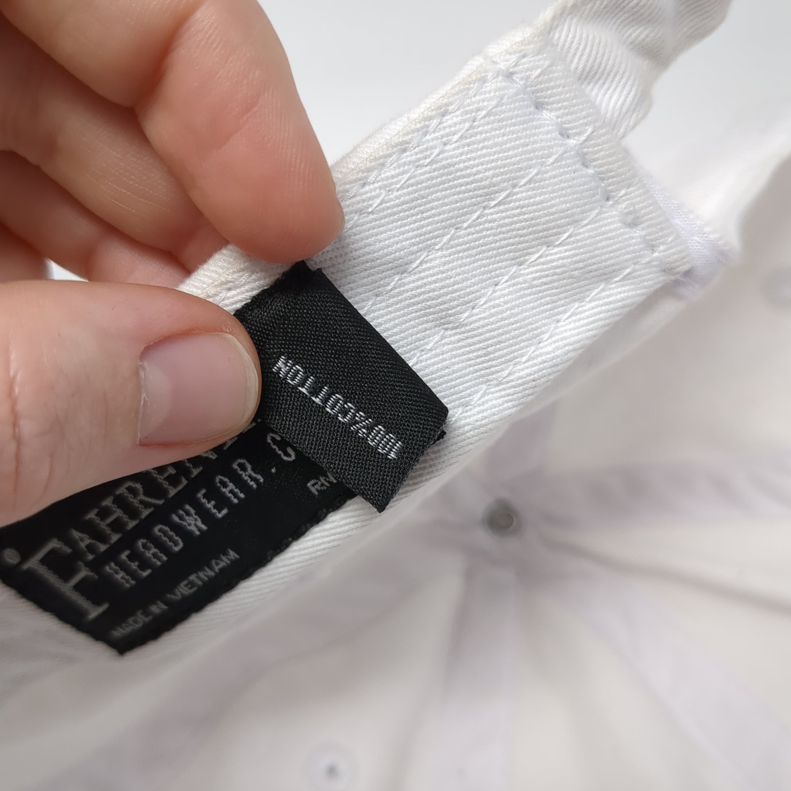 Ersfad Slideback Hat Solid White One Size Embroid… - image 10