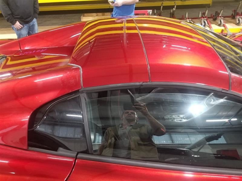 2015 MCLAREN 650S 650 SPIDER OEM CONVERTIBLE TOP FRONT ROOF PANEL RED