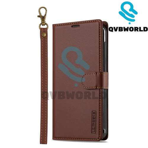 Removable Leather Flip Wallet Case Cover For iPhone 16 Pro Max 15 Plus 14 13 12 - 第 14/17 張圖片