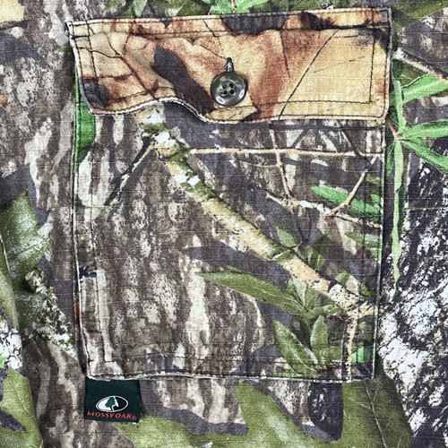 Mossy Oak Shirt Mens Medium Obsession Button Up Hunting Vented Camouflage NWFT - Picture 2 of 11