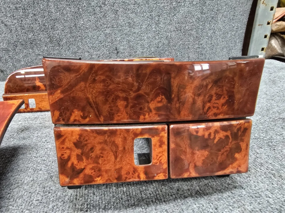 2003-2006 LEXUS LS430 OEM DASH DASHBOARD VENT CENTER CONSOLE WOOD GRAIN TRIM SET - Image 2 of 4