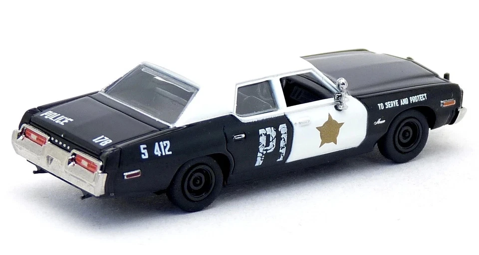 Brekina 1/87 1974 Dodge Monaco Sedan Bluesmobile Blues Bros Police Car HO Scale - Image 3 of 3