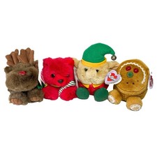 Vintage Christmas Puffkins Lot - Moosletoe Jangles Elvin Spice - With Tags