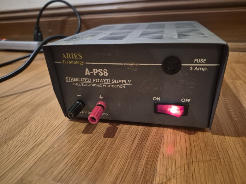 Aries Technology A-PS8 Stabilized Power Supply 3A w/ On/Off Switch Fuse