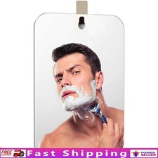Fogless Shower Mirror Anti Fog Shaving Makeup Mirror Wall Mount W/Hook Large New