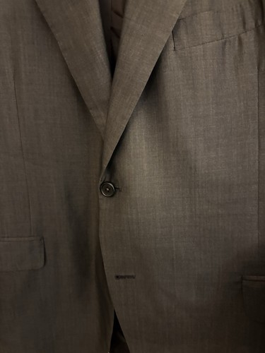 Oxxford Clothes Wool/Silk Gray Men’s Vintage Sport Coat 44R - Picture 3 of 10