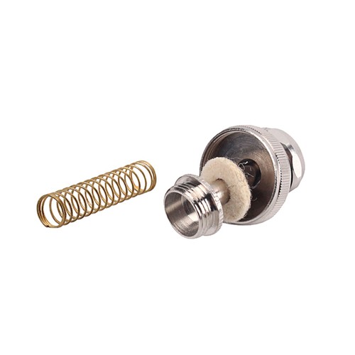 Juego de 6 piezas de reparación de trompeta botón de dedo con tapa de resorte CB101 (plateado) - Imagen 3 de 11