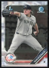 T.J. Sikkema 2019 Bowman Draft Chrome #BDC-34 New York Yankees
