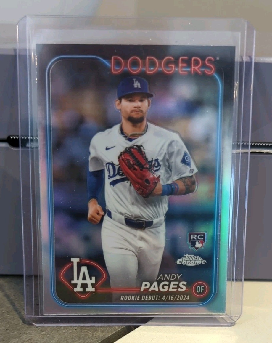 2024 Topps Chrome Update #USC148 Andy Pages Rookie RC Refractor, Image Variation