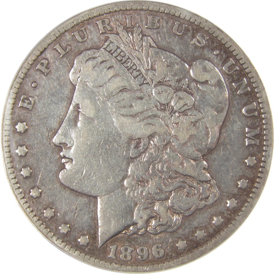 1896 S Morgan Dollar VF 30 ANACS Silver $1 Coin SKU:I20782 - Image 3 of 4
