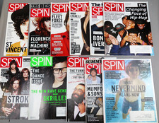 Lot of Spin magazines from 2011 The Strokes Skrillex St Vincent Florence Rap