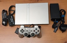 Sony PlayStation 2 PS2 Slim Console Official Controller Power HDMI + Cable