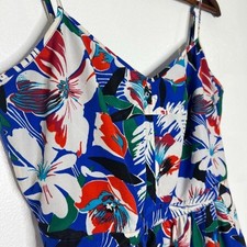 J Crew 8 Floral Spaghetti Strap Short Dress Vibrant Stylish Tropical Womens
