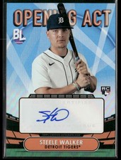Steele Walker Auto AU 2023 Topps Big League Detroit Tigers
