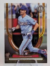2024 Topps Tribute #81 - Evan Carter #/75 - Gold Rookie RC