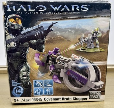 Halo Wars Mega Bloks 96845 Covenant Brute Chopper 74 Pieces Complete w/ Box