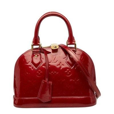 Louis Vuitton Monogram Vernis Alma BB Handbag Shoulder Bag 2WAY M9... GZl1j6om
