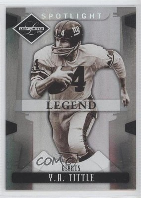 2008 Leaf Limited Legend Spotlight Silver 85/99 YA Tittle #199 HOF 0i0