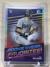 2022 Bowman Chrome Cal Raleigh Rookie of the Year Favorites RC Mojo Refractor