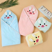 Hooded Toddler Baby Cartoon Towels Soft Animal Newborn Quick-Drying Towel Baby