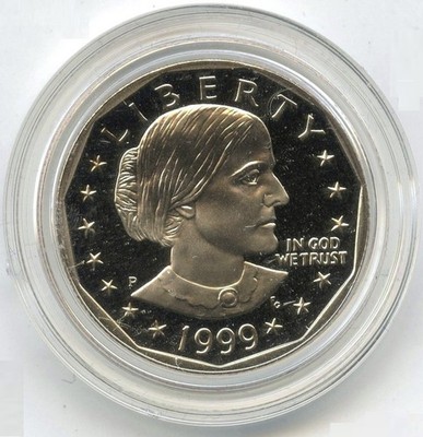 1999-P Susan B. Anthony Proof $1 Dollar Coin + Capsule - R92