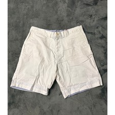 Tommy Hilfiger Mens White Chino Shorts Preppy Coastal Old Money Classic Fit 36