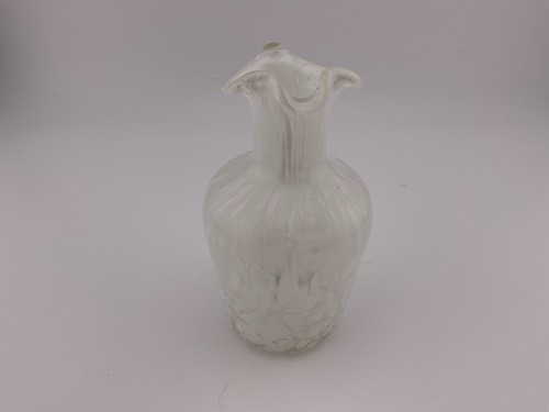 3 MCM Miniature Crackle & Splatter Art Glass Pitchers Bud Vases - LR2 - Picture 10 of 19