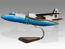 Fokker F27 Republic of the Philippines Desk Wood Airplane New Model Small 1/100