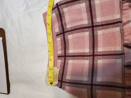 HAPPILY GREY Little Girls Sweater Set W/Skirt Pink/Gray Plaid 2 Piece. Size 4. - Picture 11 of 13