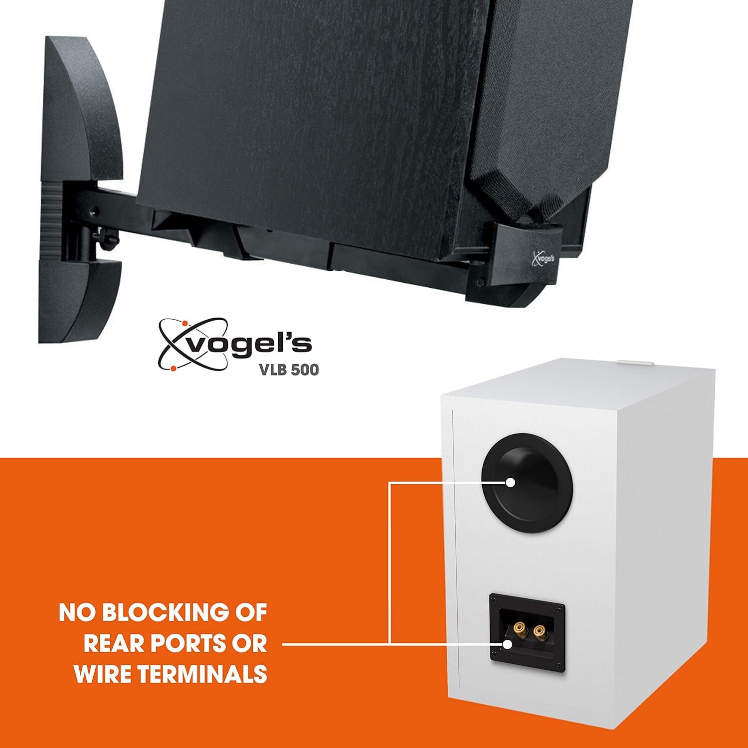 Vogel's VLB 200 Universal speaker wall bracket, Swivels up to 90º (left