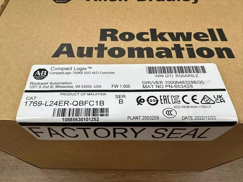 1PC NEW Allen-Bradley 1769-L24ER-QBFC1B CompactLogix 750KB DI/O AI/O Controller