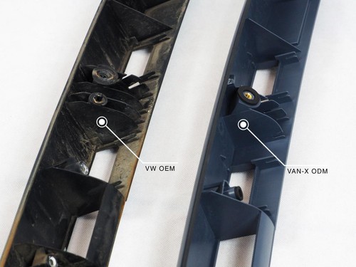 For VW T5, T5.1 Barn Door Rear Number Plate Unit - Candy White Painted and Ready - Picture 5 of 9