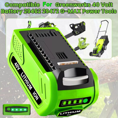 4.0/6.0/8.0Ah For Greenworks 40V G-MAX Lithium Battery 29472 29462 29252 20202