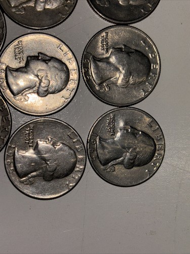 (8) 1965 Washington Quarters No Mint Mark - Picture 9 of 12